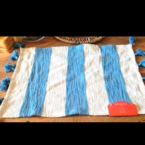 New Opalhouse blue and white striped placemats